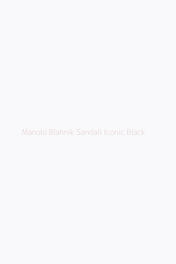 Manolo Blahnik Sandali Iconic Black